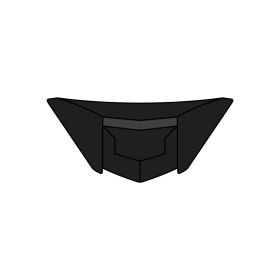 Presa D'Aria Mentoniera Casco Airoh ST.501 Nero Opaco