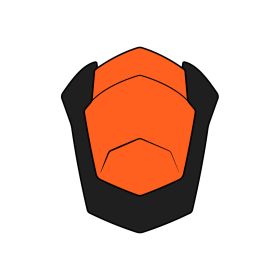 Presa D'Aria Superiore Casco Airoh ST.501 Arancio Opaco