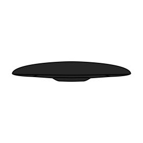 Heckspoiler Matt Schwarz Airoh H.20 Helm Größe XL - XXL