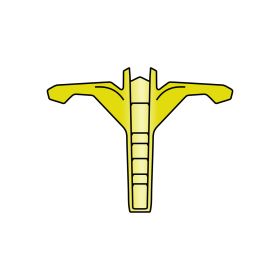 Presa D'Aria Mentoniera Giallo Lucido Casco Airoh Twist 2.0