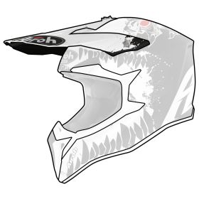 Frontino Casco Airoh WRAAP Youth Beast Bianco Opaco