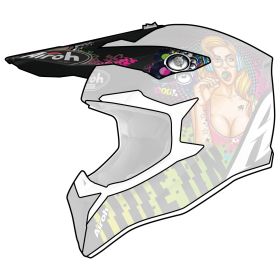 Frontino Casco Airoh WRAAP Youth Pin Up Opaco