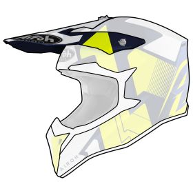 Frontino Casco Airoh WRAAP Raze Blu Lucido
