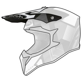 Frontino Casco Airoh WRAAP Raze Nero Opaco