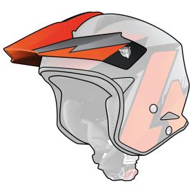 Frontino Casco Airoh TRR S Pure Arancio Opaco