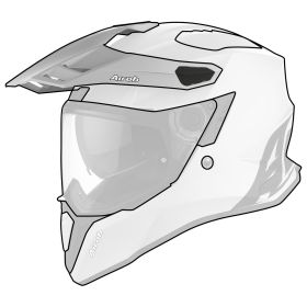 Frontino Casco Airoh Commander Grigio Cemento