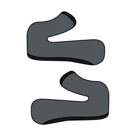 Guancette Interno Casco Airoh ST.501 New Taglia XS