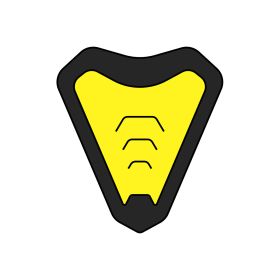 Presa D'Aria Mentoniera Giallo Casco Airoh Commander Taglia M