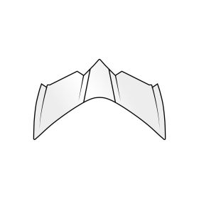 Presa D'Aria Superiore Frontale Casco Airoh GP 550 S Bianco Lucido