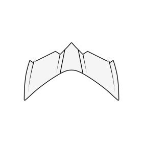 Presa D'Aria Superiore Frontale Casco Airoh GP 550 S Bianco Opaco