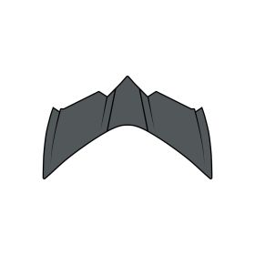 Presa D'Aria Superiore Frontale Casco Airoh GP 550 S Grigio Opaco