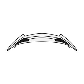 Spoiler Estrattore D'Aria Posteriore Casco Airoh Twist 2.0 Bianco Opaco
