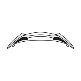 Spoiler Estrattore D'Aria Posteriore Casco Airoh Twist 2.0 Bianco Lucido