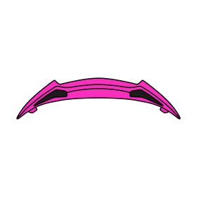 Spoiler Estrattore D'Aria Posteriore Casco Airoh Twist 2.0 Rosa Opaco