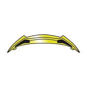 Spoiler Estrattore D'Aria Posteriore Casco Airoh Twist 2.0 Giallo Lucido