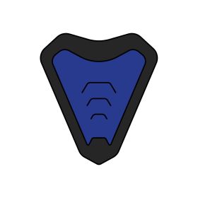 Presa D'Aria Mentoniera Blu Opaco Casco Airoh Commander Taglia M