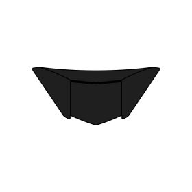Presa D'Aria Mentoniera Nero Opaco Casco Airoh Spark