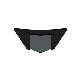 Presa D'Aria Mentoniera Antracite Casco Airoh Spark Circuit