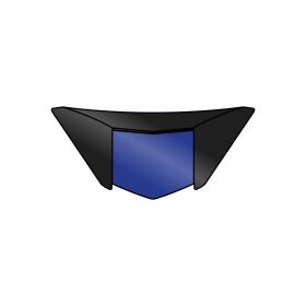 Presa D'Aria Mentoniera Blu Lucido Airoh Spark