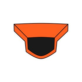 Presa D'Aria Mentoniera Arancio Opaco Casco Airoh Valor