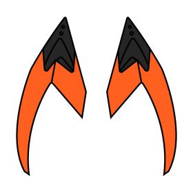 Prese D'Aria Superiori Arancio Opaco Casco Airoh Valor