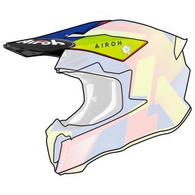 Frontino Casco Airoh Twist 2.0 Lift Azzurro Opaco