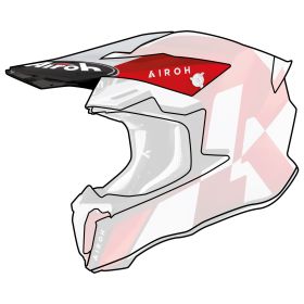 Frontino Casco Airoh Twist 2.0 Lift Rosso Opaco