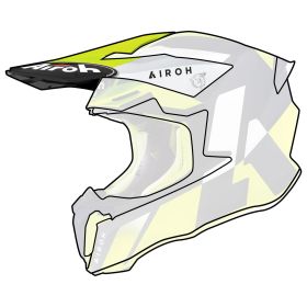 Frontino Casco Airoh Twist 2.0 Lift Giallo Opaco