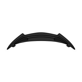 Spoiler Estrattore D'Aria Posteriore Casco Airoh Twist 2.0 Nero 7C Opaco