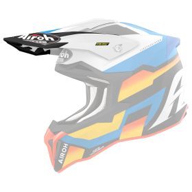 Frontino Casco Airoh Strycker Glam Bianco Blu Opaco translates to 'Visor Airoh Strycker Glam White Matte Blue' in English