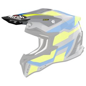 Airoh Strycker Glam Helm Visier Grau Gelb