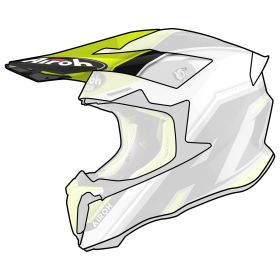 Frontino Casco Airoh Twist 2.0 Shaken Giallo Lucido