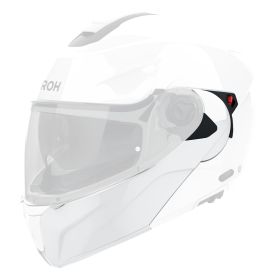 Glanzend weißes Kinnriemen Airoh Specktre Helm