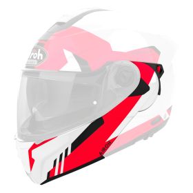 Clever Kinnschutz glänzend rot Airoh Spektra Helm