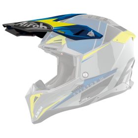 Frontino Casco Airoh Aviator 3 Push Nero Rosso Lucido