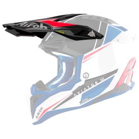 Frontino Casco Airoh Aviator 3 Push Blu Giallo Lucido