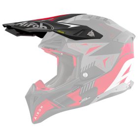 Frontino Casco Airoh Aviator 3 Spin Nero Rosso Opaco