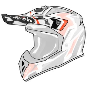 Frontino Casco Airoh Aviator ACE Swoop Rosso Blu