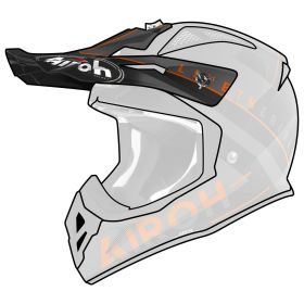Frontino Casco Airoh Aviator ACE Amaze Arancio