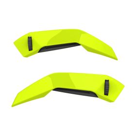 Entrées d'air supérieures fluo jaune sur le casque Airoh Connor