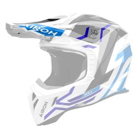Front visor Airoh Aviator ACE 2 Ground White Blue Grey