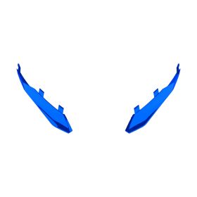 Extracteur d'aileron arrière bleu brillant pour casque Airoh Twist 3