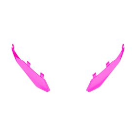 Extracteur d'aileron arrière rose mat pour casque Airoh Twist 3