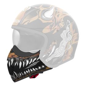 Chinstrap Airoh J 110 ONI Helmet Matte Black Orange
