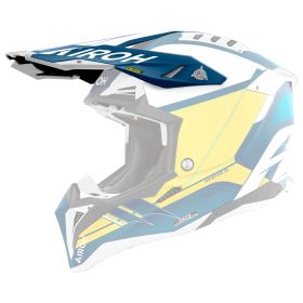Airoh Aviator 3 Saber Helmet Visor Matte White Blue