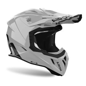 Motocross-Helm AIROH Aviator Ace 2 Glänzendes Zementgrau