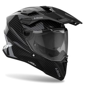 Casque Enduro AIROH Commander 2 Plein Carbone 6K Brillant