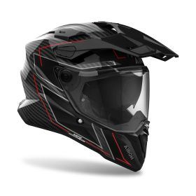 Casque Enduro AIROH Commander 2 Plein Carbone Élégant 6K Brillant
