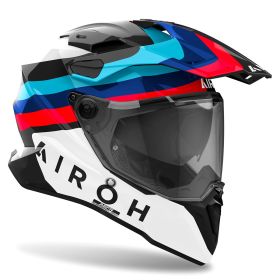 Casque Enduro AIROH Commander 2 Doom Bleu Noir Brillant
