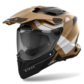 Dual Road Helmet AIROH Commander 2 Reveal Black Sand Matt